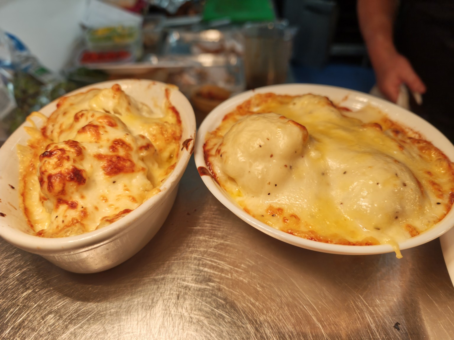 Freshly baked dishes from the Crown kitchen